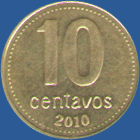 10 сентаво Аргентины 2010 года