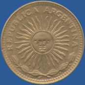 1 песо Аргентины 1975 года